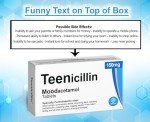 Teenicillin Joke Pill Box with Jelly Beans