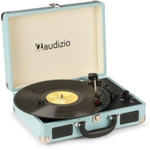 Audizio RP114BL Retro Portable Vinyl Record Player