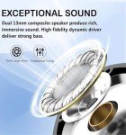 SAMSHOP Wireless Bluetooth 5.3 Earbuds with Deep Bass