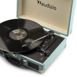 Audizio RP114BL Retro Portable Vinyl Record Player