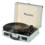 Audizio RP114BL Retro Portable Vinyl Record Player