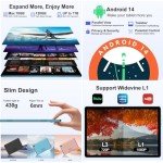 10-Inch Android Tablet with 5G WiFi & Keyboard