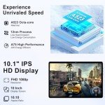 10-Inch Android Tablet with 5G WiFi & Keyboard