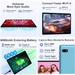 10-Inch Android Tablet with 5G WiFi & Keyboard