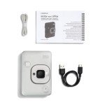 INSTAX Mini LiPlay Hybrid Instant Camera - Misty White