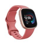 Fitbit Versa 4 Smartwatch - GPS, Pink Sand/Copper Rose