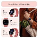 Fitbit Versa 4 Smartwatch - GPS, Pink Sand/Copper Rose