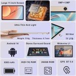 11-Inch Android Tablet with 24GB RAM and 256GB Storage