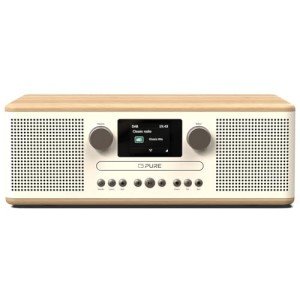 Pure Classic C-D6 Music System - White/Oak