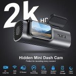2K WiFi Dash Cam with Night Vision & 32G Card