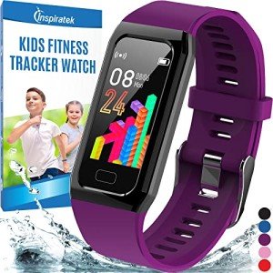 Inspiratek Waterproof Fitness Tracker for Kids (Purple)