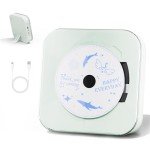 Bluetooth CD Player with Transparent Cover & Dual Speakers