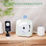 Bluetooth CD Player with Transparent Cover & Dual Speakers