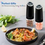 Gravity Electric Salt and Pepper Grinder Set - 2 Pcs