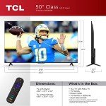 TCL 50-Inch 4K Smart TV with Roku & Dolby