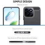 Honor 200 Smart 5G Shockproof TPU Case - Black