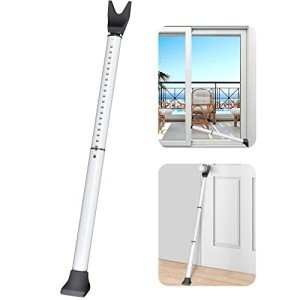 Adjustable Heavy-Duty Door Security Bar & Stopper