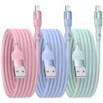 Nebite 3-Pack 6FT MFi Certified iPhone Charger