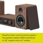 Classic HiFi Stereo Music System with Bluetooth & More