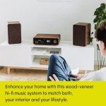 Classic HiFi Stereo Music System with Bluetooth & More