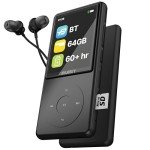 Bluetooth MP3 Player with Earphones and Speaker