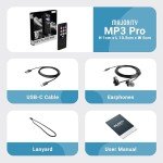Bluetooth MP3 Player with Earphones and Speaker
