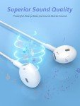 2-Pack Lightning Earbuds with Mic and Volume Control