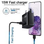 15W Fast USB Charger Plug with 2M Type C Cable