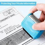 Confidential Address Blocker Stamp with 3 Refills