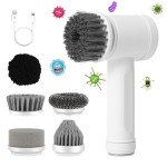 Cordless Power Spin Scrubber with 5 Brush Heads