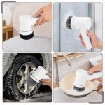 Cordless Power Spin Scrubber with 5 Brush Heads