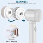 Cordless Power Spin Scrubber with 5 Brush Heads