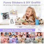Kids Instant Print Camera with Dual-Lens & Accessories