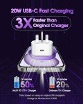 AAZV 2-Pack Fast iPhone Charger & 2M Cable