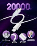 AAZV 2-Pack Fast iPhone Charger & 2M Cable