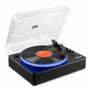 Fenton RP162LED Bluetooth Record Player with Lights