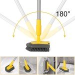 3-in-1 Long Handle Bathroom Tile Cleaner Brush