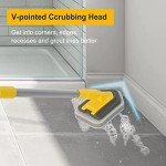 3-in-1 Long Handle Bathroom Tile Cleaner Brush