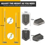 3-in-1 Long Handle Bathroom Tile Cleaner Brush