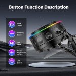 Conyat IPX7 Waterproof Bluetooth Shower Speaker
