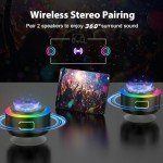 Conyat IPX7 Waterproof Bluetooth Shower Speaker