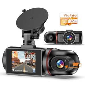1080P Dual Dash Cam with Night Vision 32G