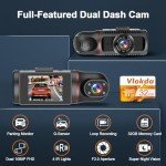 1080P Dual Dash Cam with Night Vision 32G