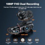 1080P Dual Dash Cam with Night Vision 32G