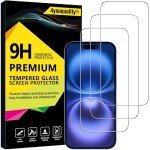 3-Pack Tempered Glass Screen Protector for iPhone 16