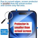 3-Pack Tempered Glass Screen Protector for iPhone 16