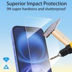 3-Pack Tempered Glass Screen Protector for iPhone 16
