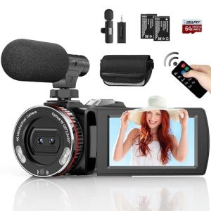 4K Vlogging Camera with Wireless Mic and Accessories