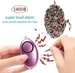 3 Pack Personal Safety Alarms with LED Light