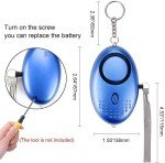 3 Pack Personal Safety Alarms with LED Light